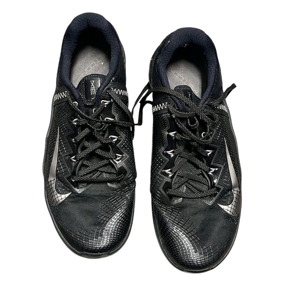 Nike Metcon 6 AMP Men's Sneakers Black Metallic Pewter Size 10 - Picture 6 of 11